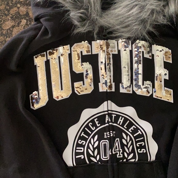 Justice Athletics Girls Sweatshirt (Size 12) - Picture 2 of 6